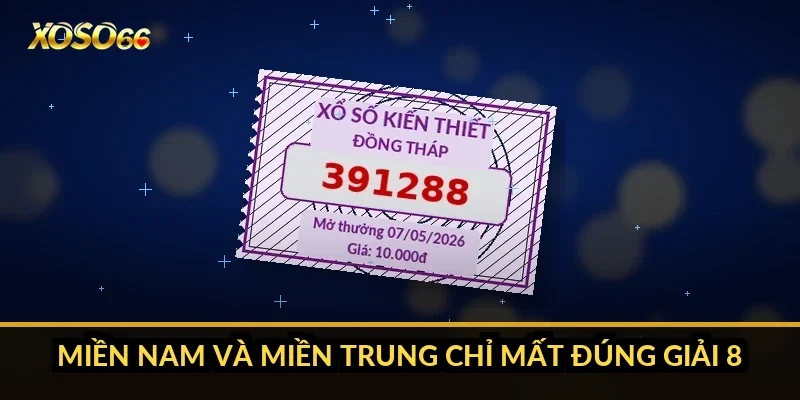 Bao lô 3 số: vì sao miền Bắc chỉ còn 23 lô, miền Nam 17 lô? 1 Miền Nam và miền Trung chỉ mất đúng giải 8
